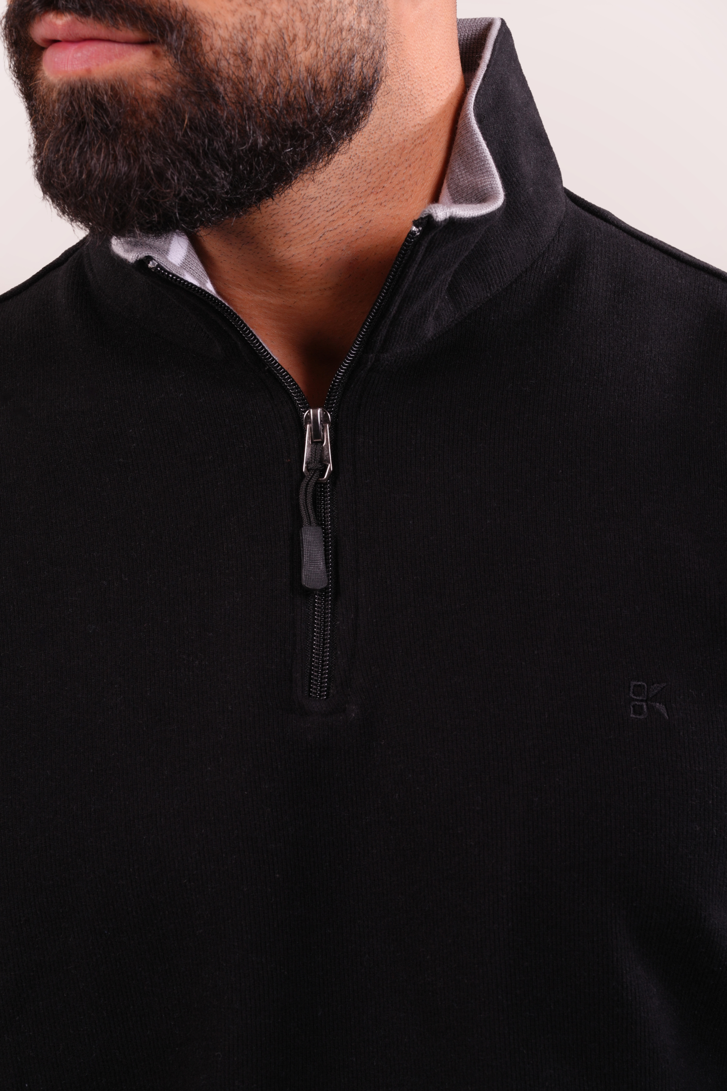 Half-Zip Sweater - Black