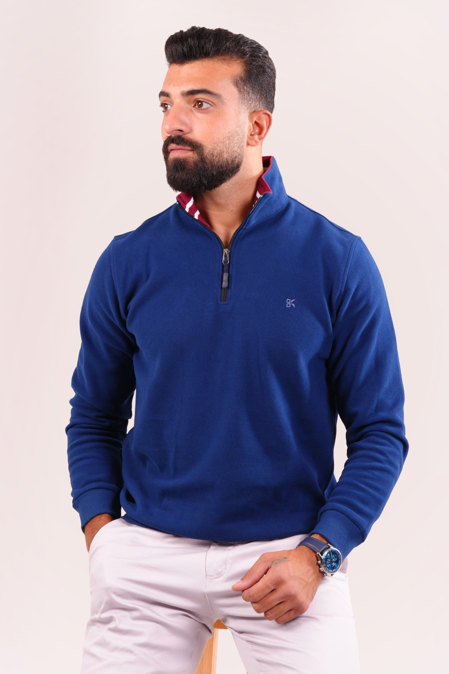 Half-Zip Sweater - Navy