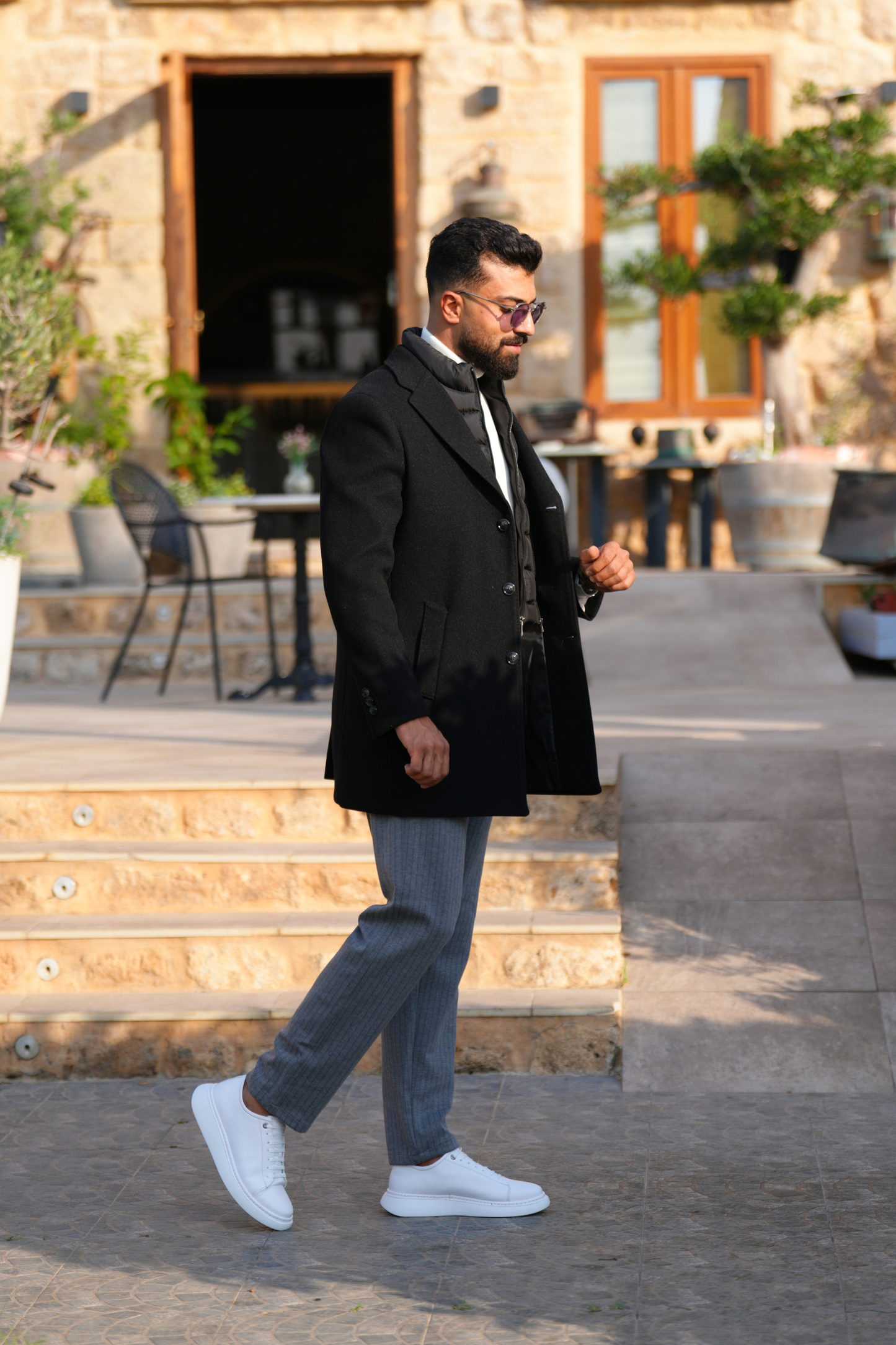 Regal Crest Coat - Black