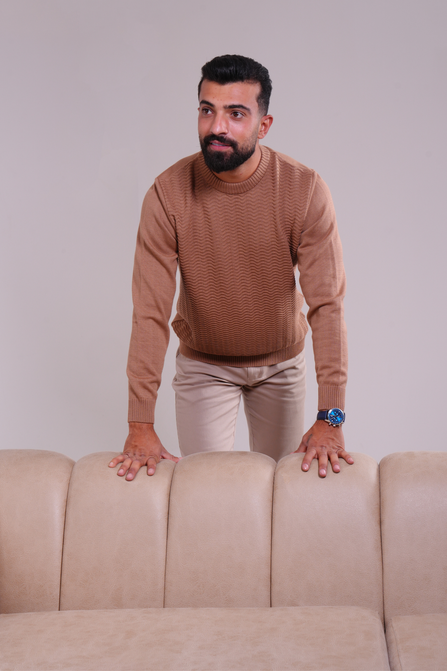 Textured Knit Sweater - Havan