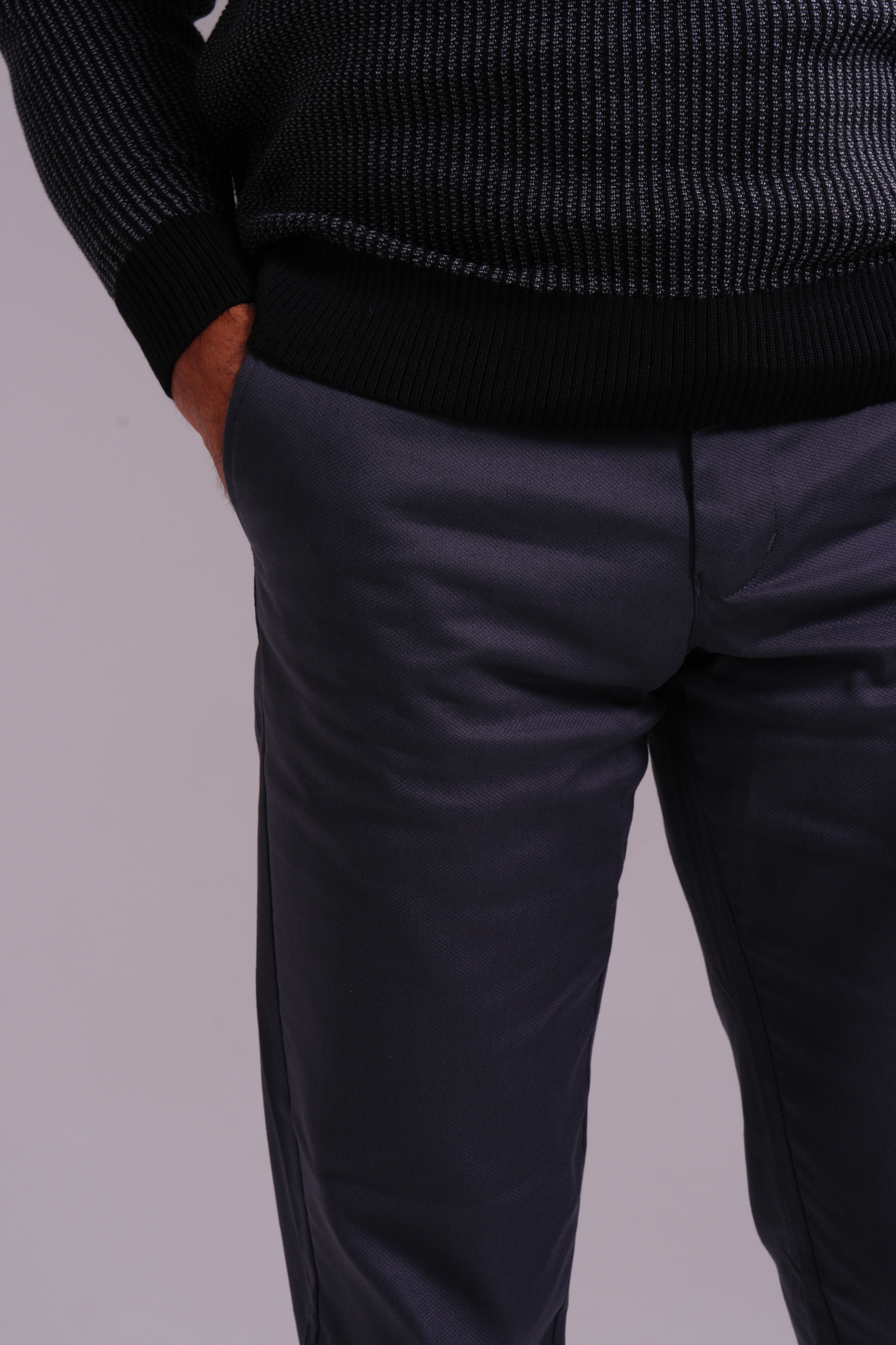 Classic Waffle Polo - Black