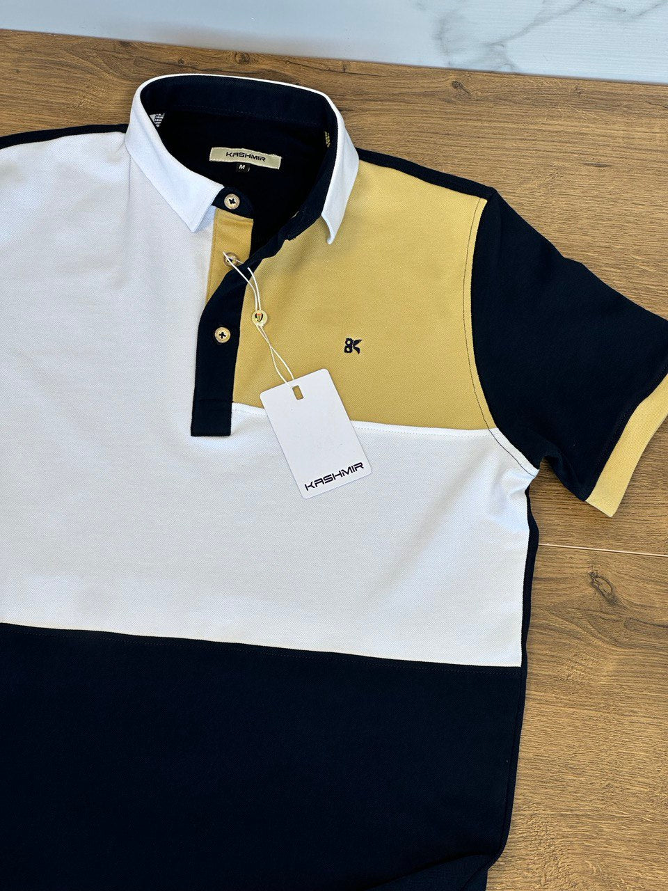 Tritone Polo - Yellow/Navy