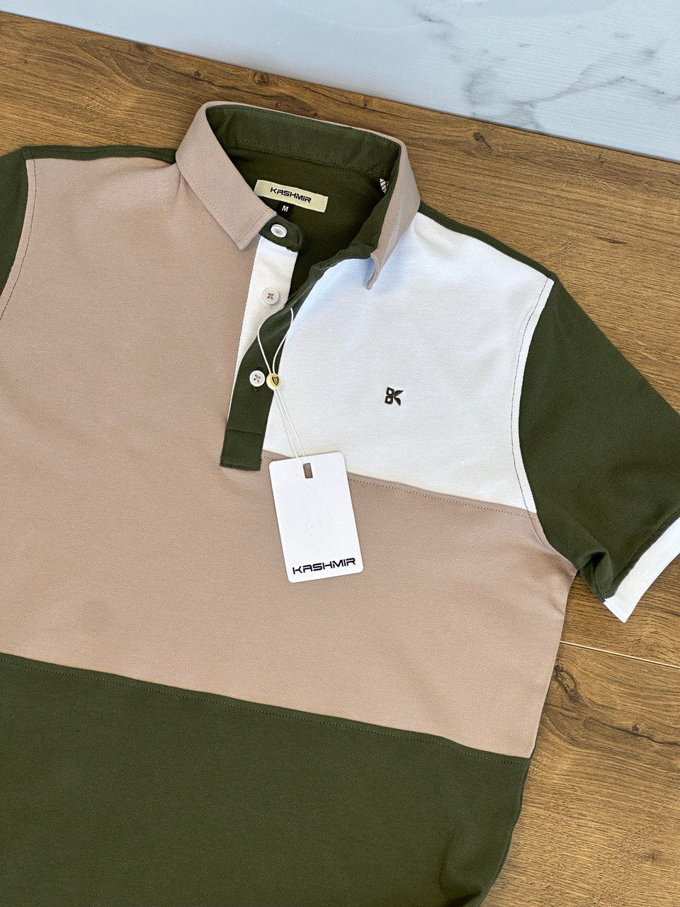 Tritone Polo - Olive/Beij