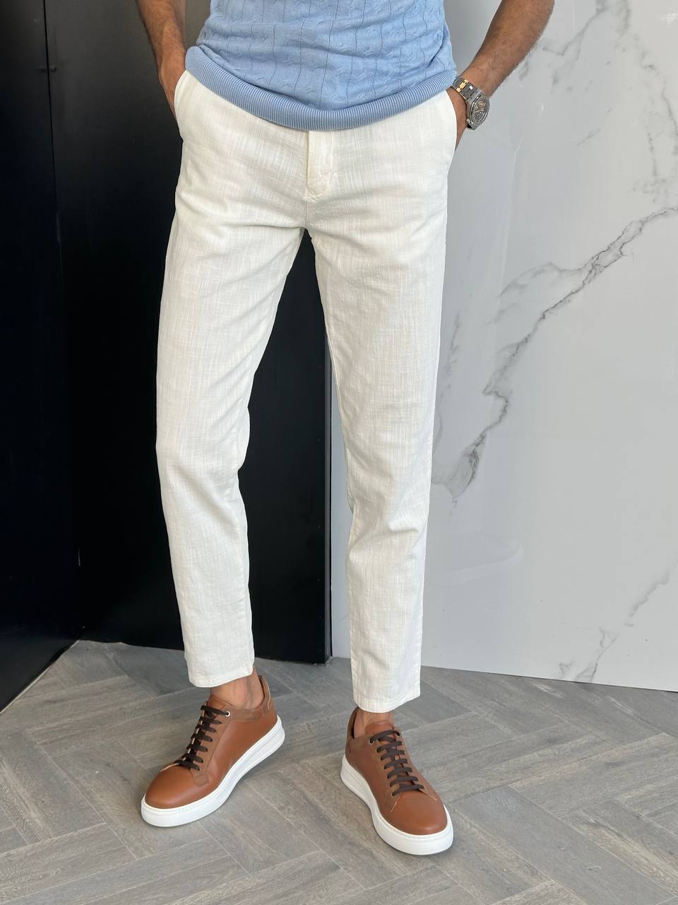 Lenin Pant - White