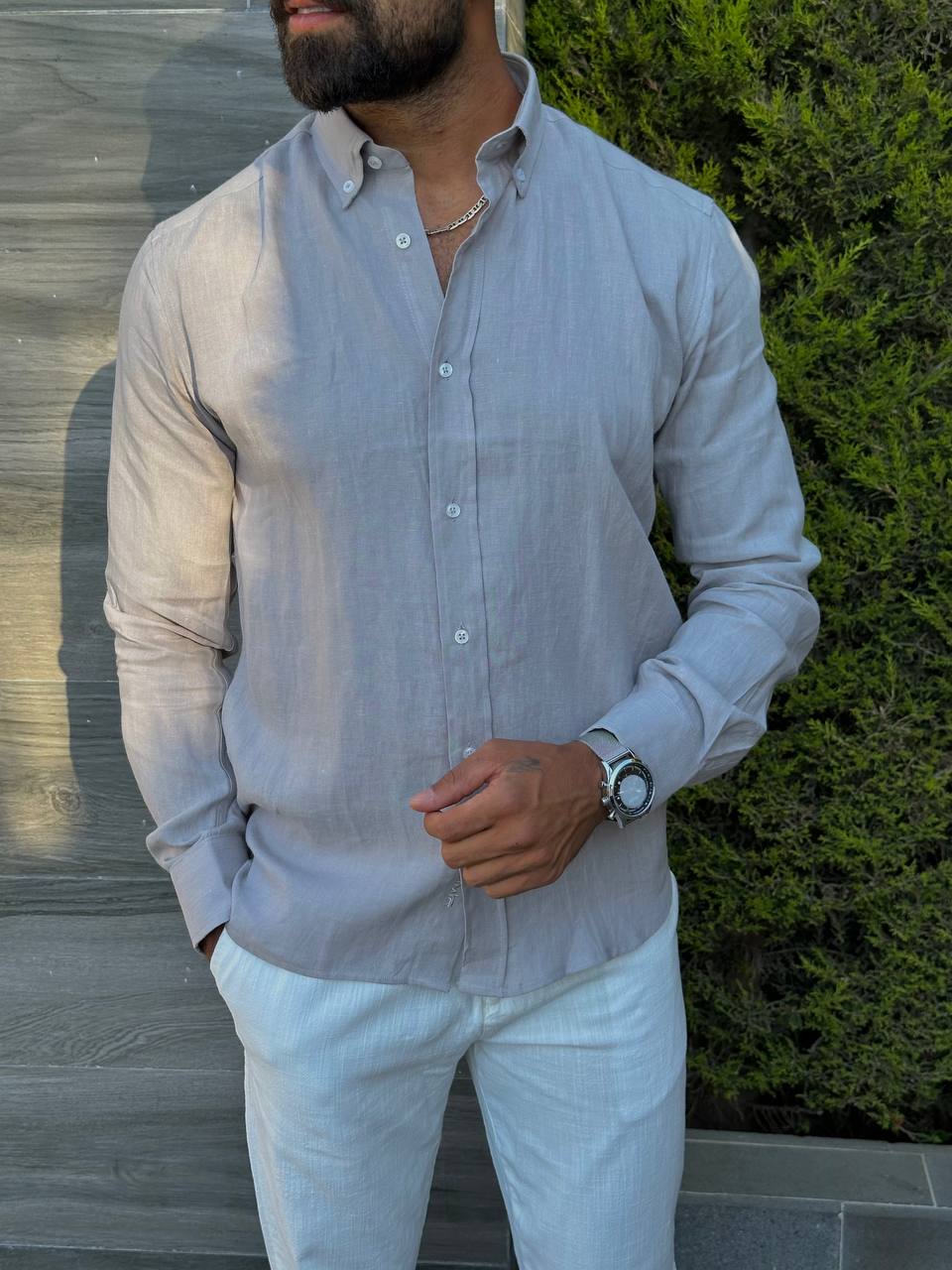 Lenin Shirt - Light Grey