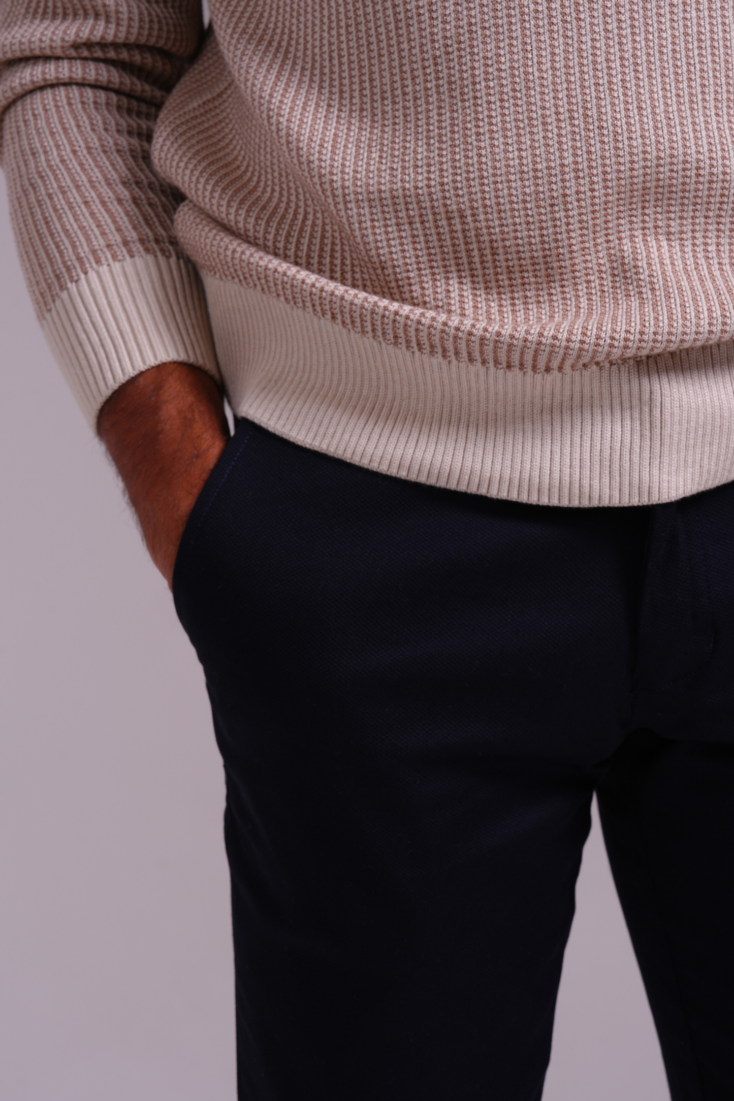 Classic Waffle Polo - Beige