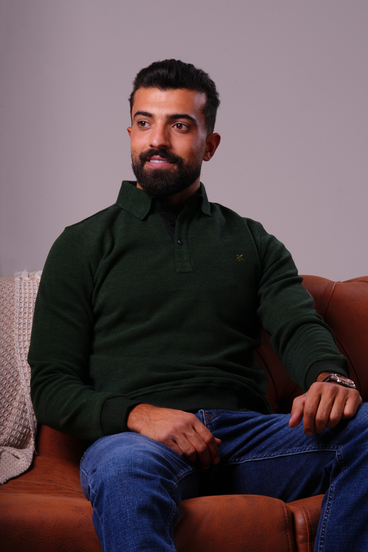 Signature Knit Polo - Green