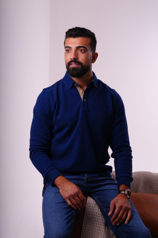 Signature Knit Polo - Navy