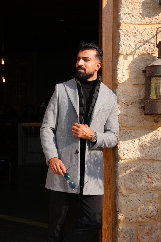 Regal Crest Coat - Grey