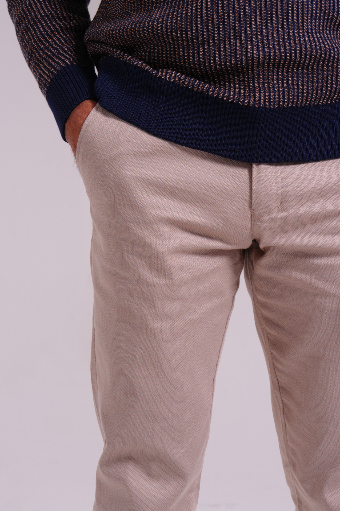 Classic Waffle Polo - Navy