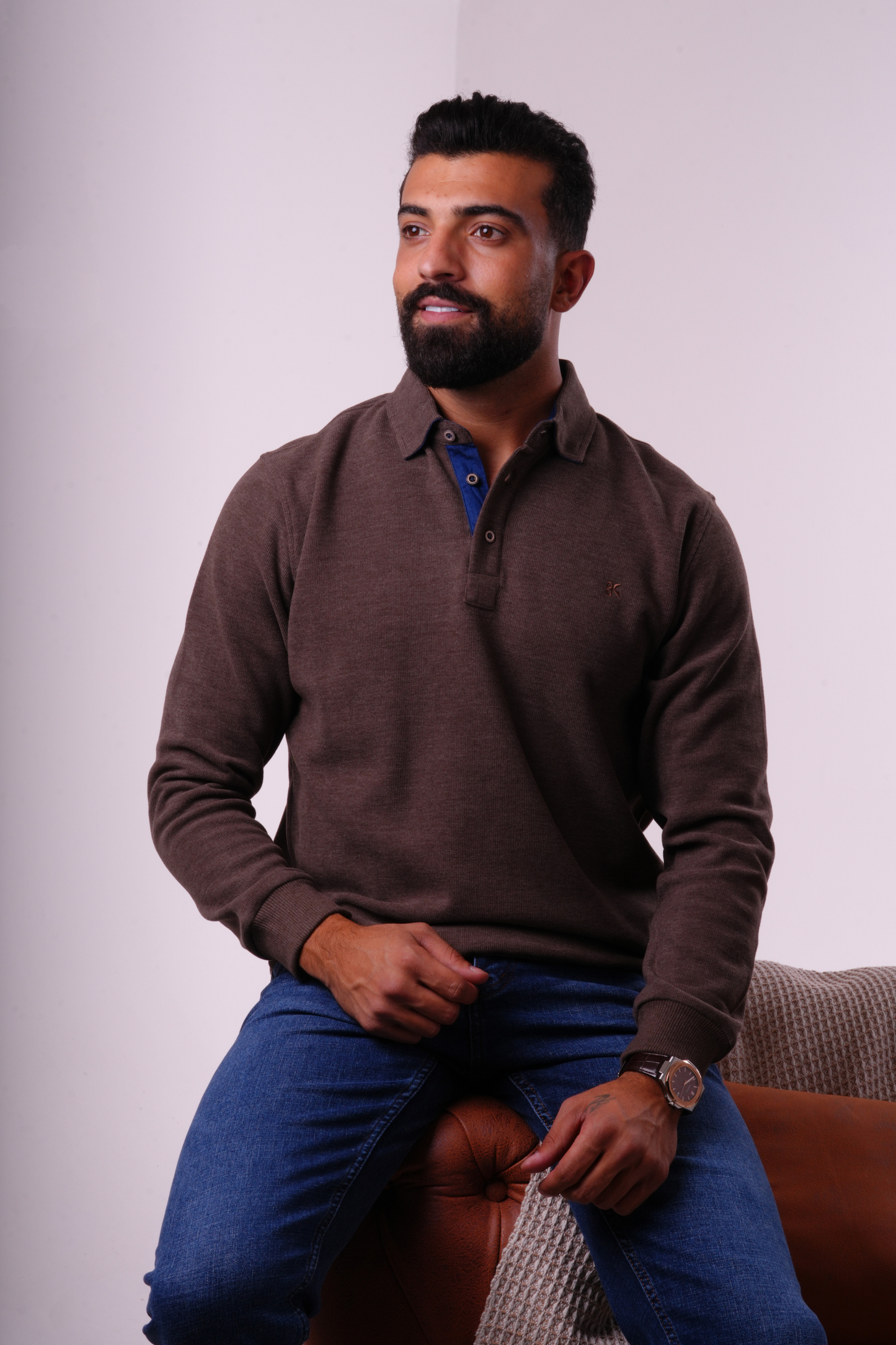 Signature Knit Polo - Cafe