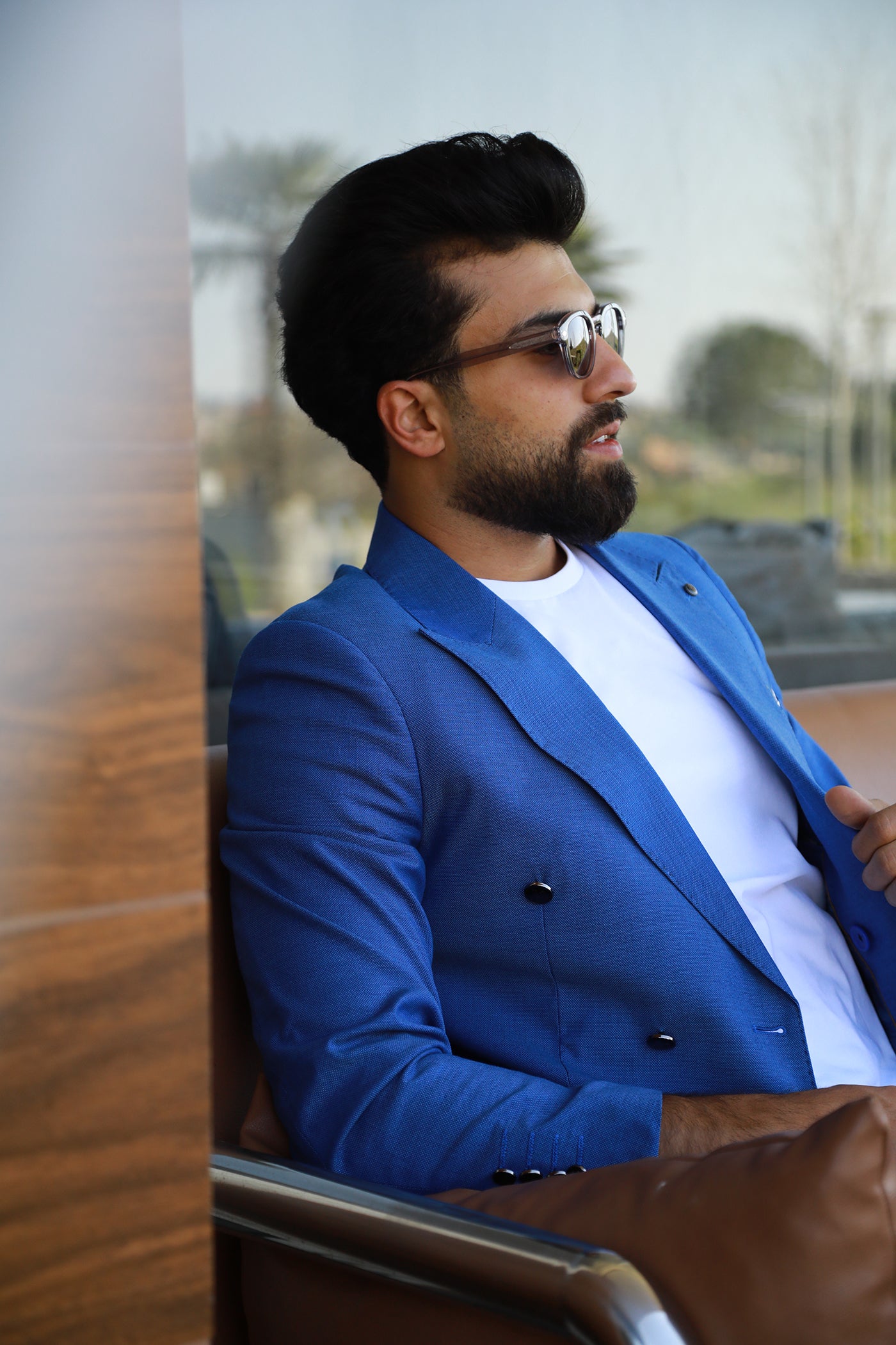 Double Breasted Suit - Indigo