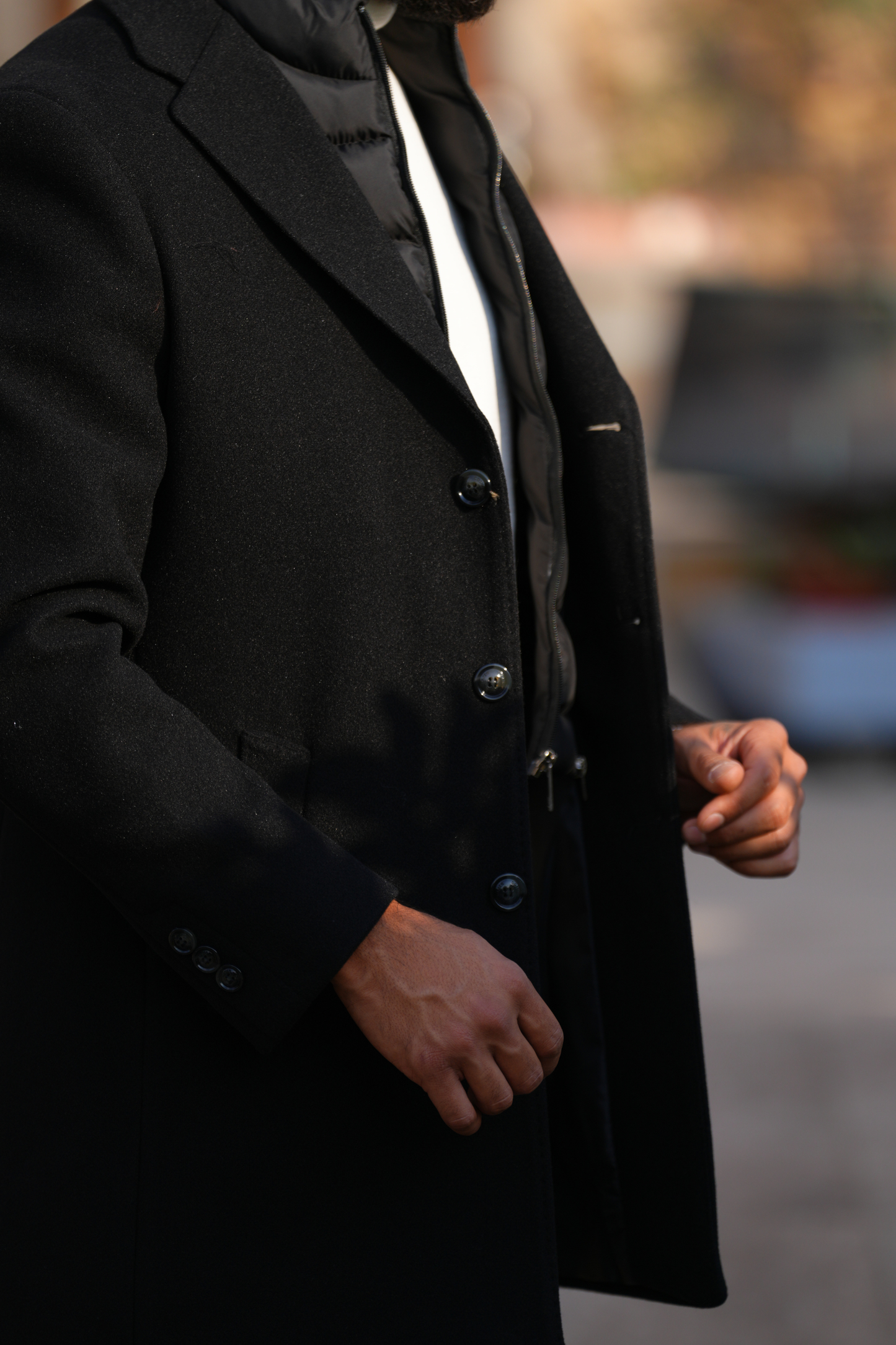 Regal Crest Coat - Black