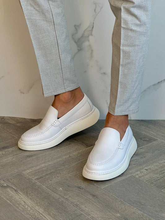 Urban Luxe Moccasins - White