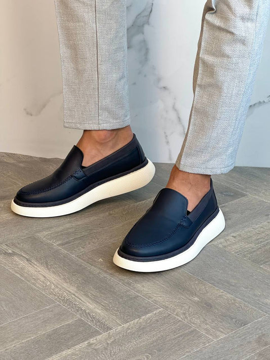 Urban Luxe Moccasins - Navy