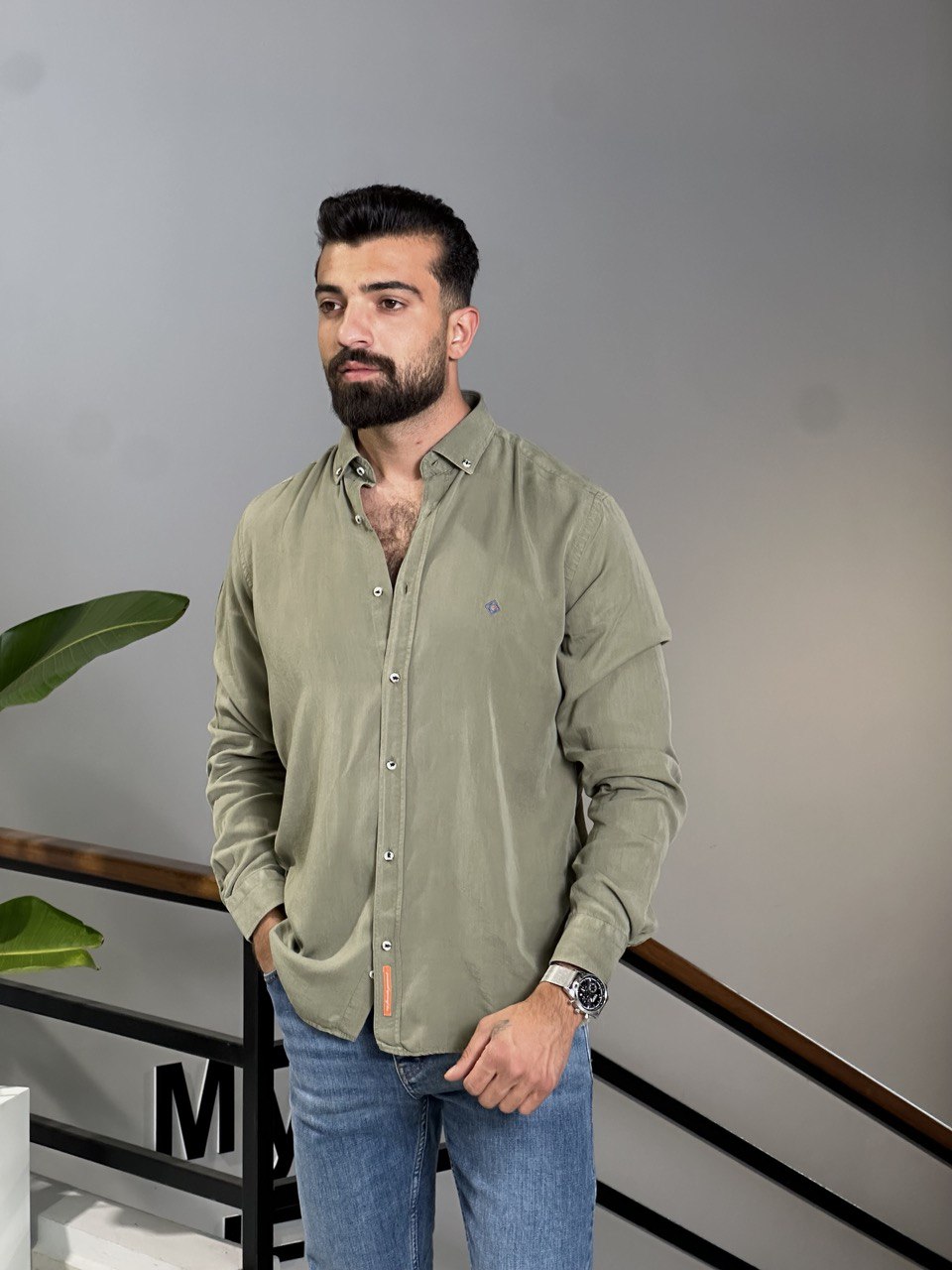 Tencel Shirt - Olive