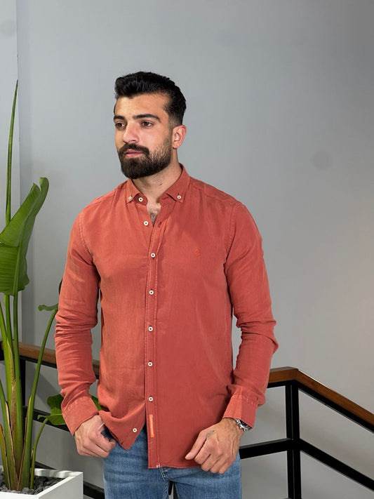 Tencel Shirt - Brick