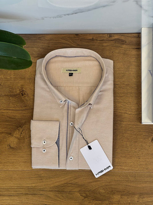 Classic Luxe Shirt - Beij