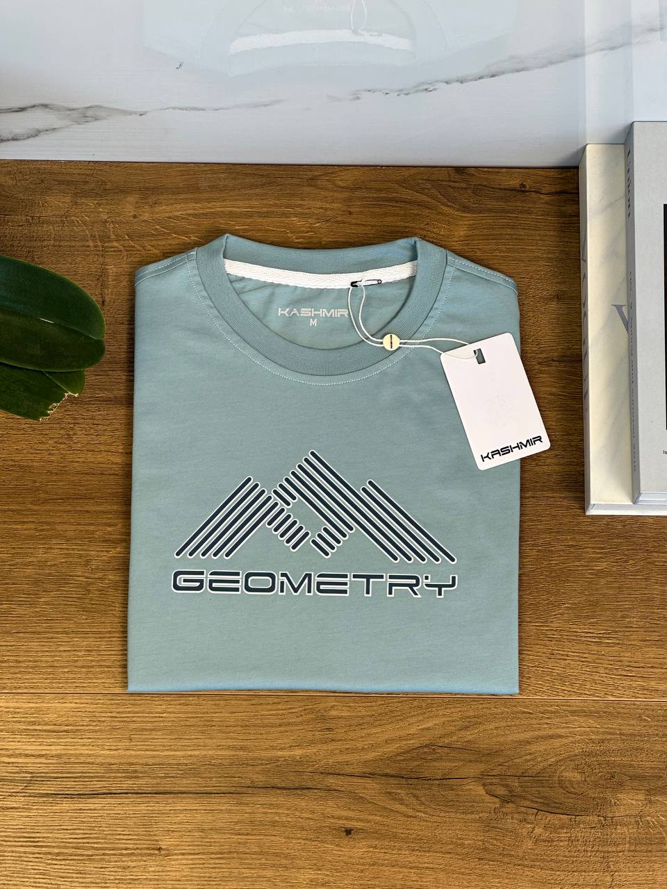 Geometric T shirt - Blue