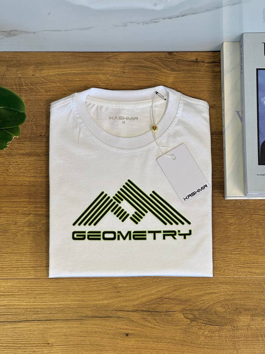 Geometric T shirt - White