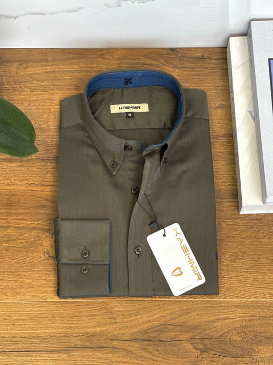 Kashmir Shirt - Olive