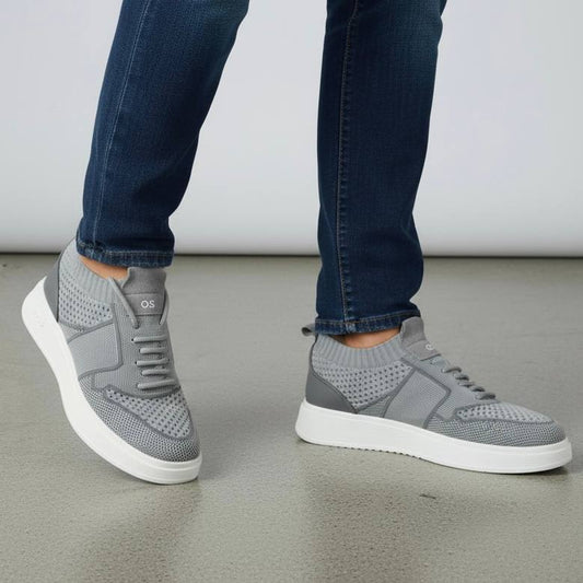 Aero-Knit Flex Sneakers – Grey