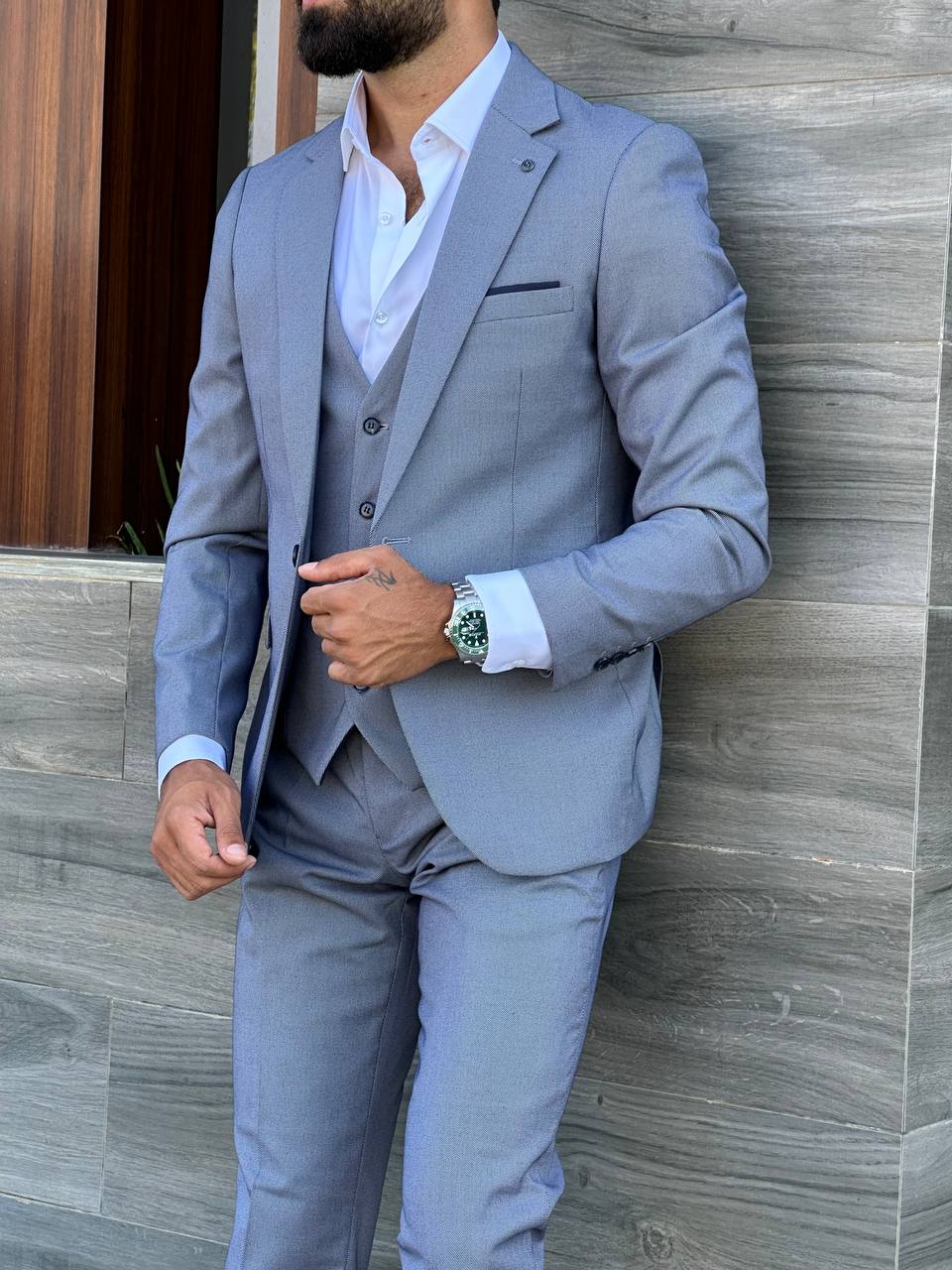Formal Suit - Steel Blue