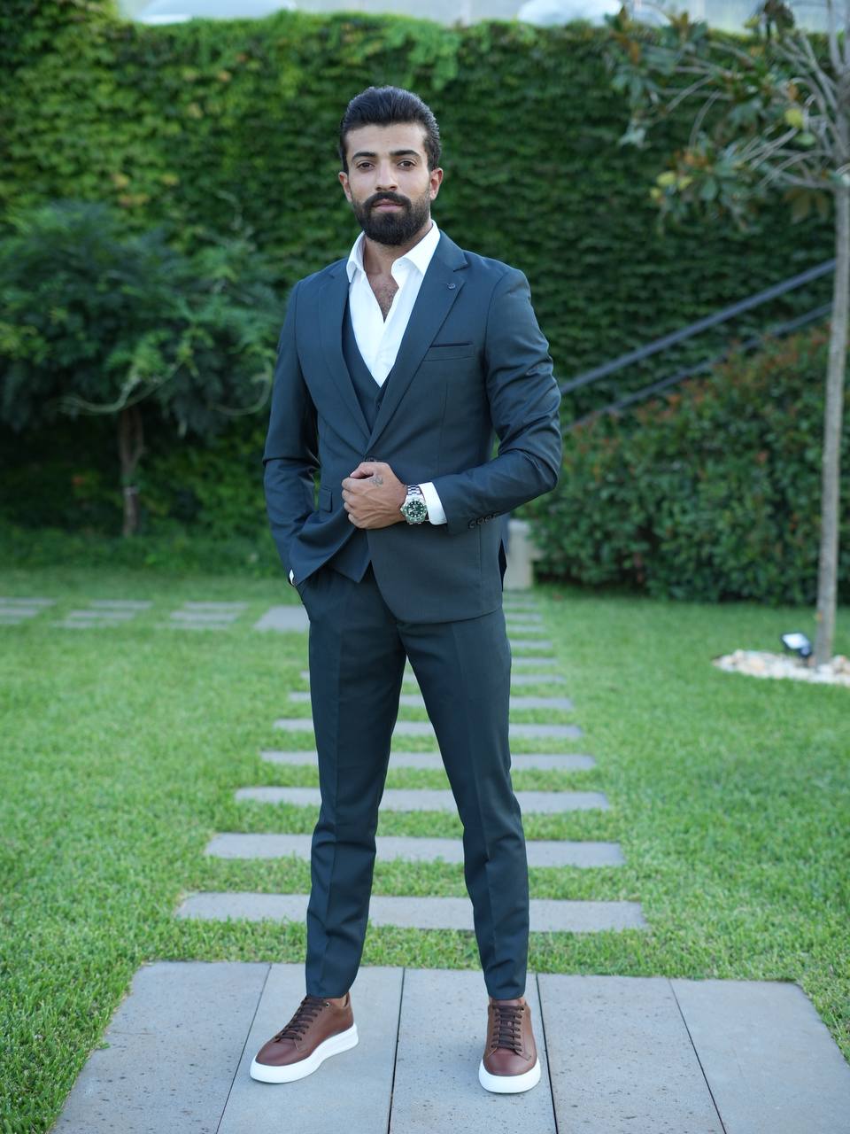 Formal Suit - Dark Olive
